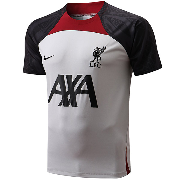Liverpool maglia da allenamento maglia da calcio da uomo maglia da calcio manica corta sport top grigio t-shirt 2022-2023
